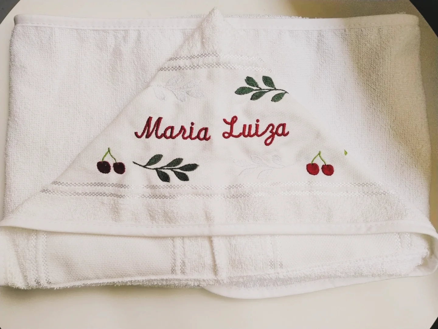 Bordado para enxoval de bebê